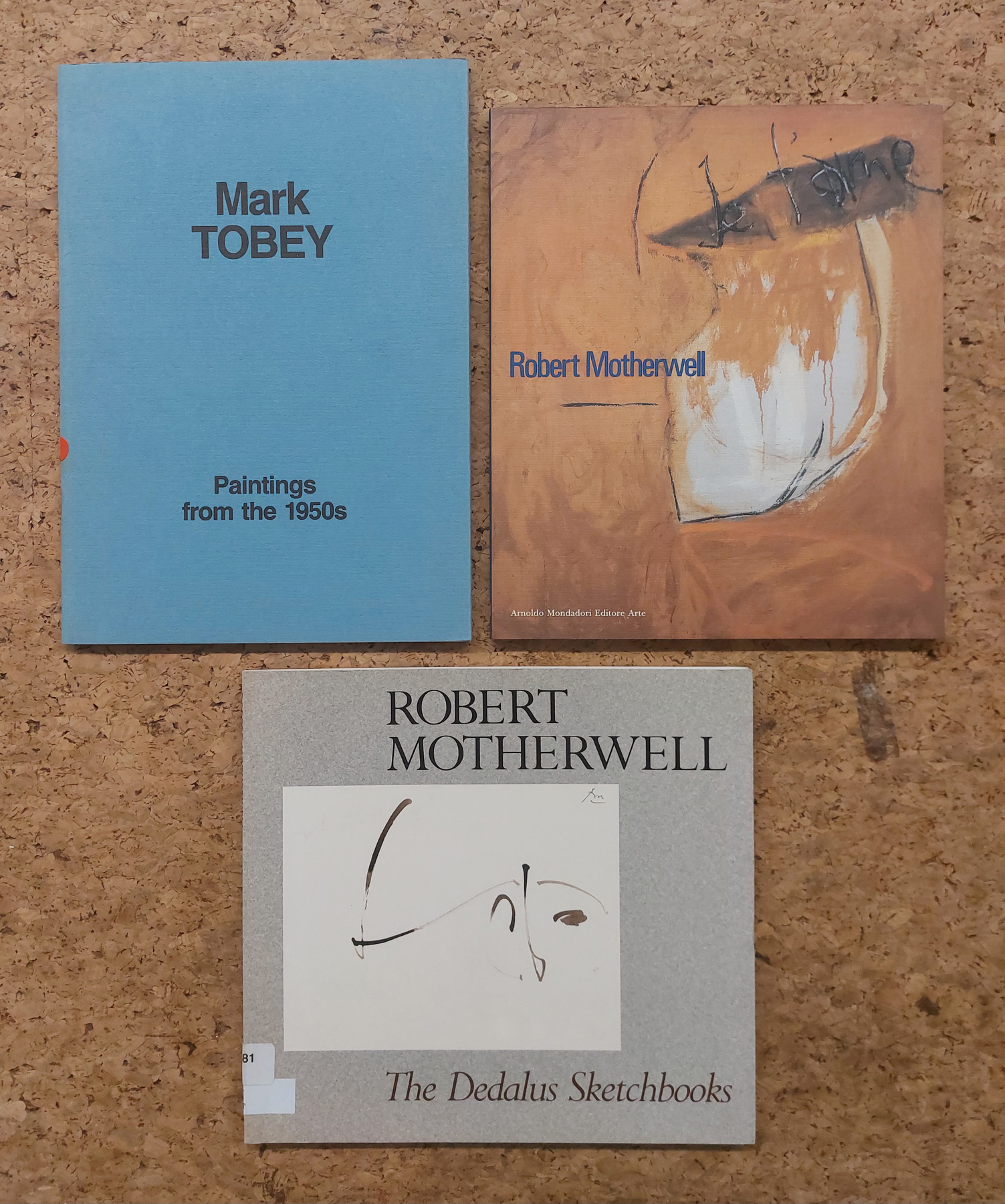 ACTION PAINTING (MOTHERWELL E TOBEY) - Lotto unico di 3 cataloghi
