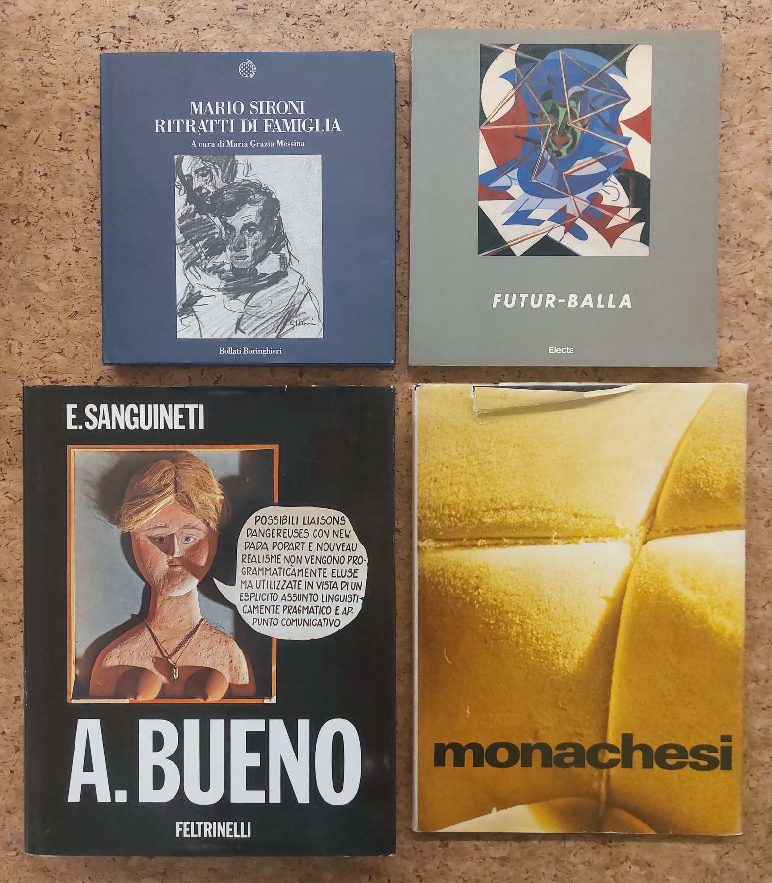GIACOMO BALLA, ANTONIO BUENO, MARIO SIRONI E SANTE MONACHESI - Lotto unico di 4 cataloghi