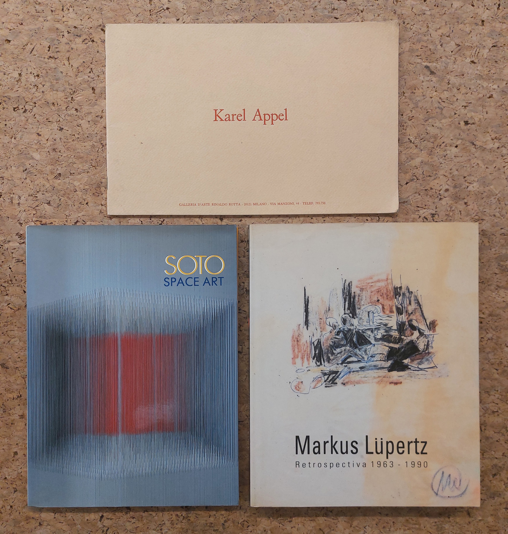 JESUS SOTO, KAREL APPEL E MARKUS LÜPERTZ - Lotto unico di 3 cataloghi
