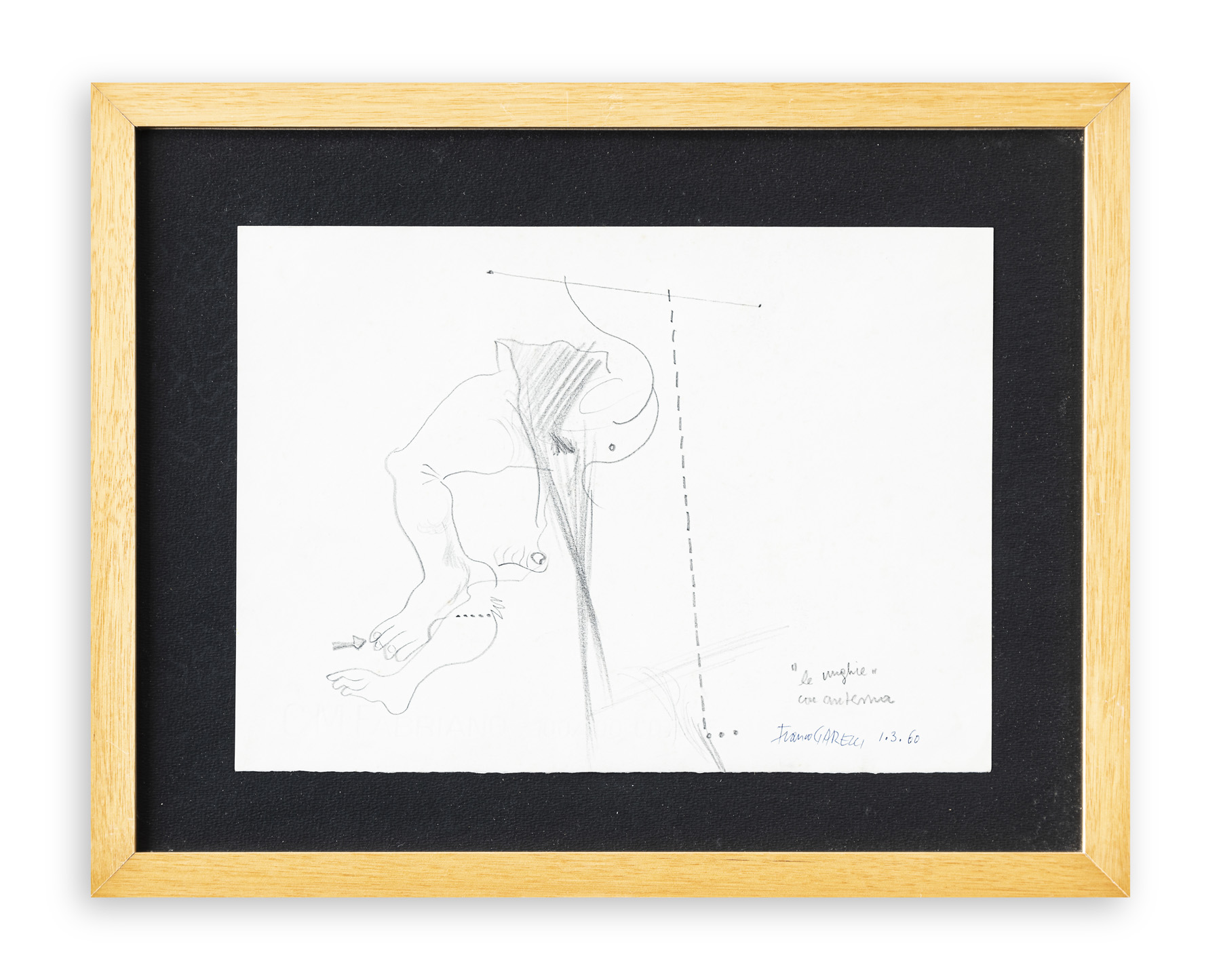 FRANCO GARELLI (1909-1973) - Le unghie con antenna, 1960
