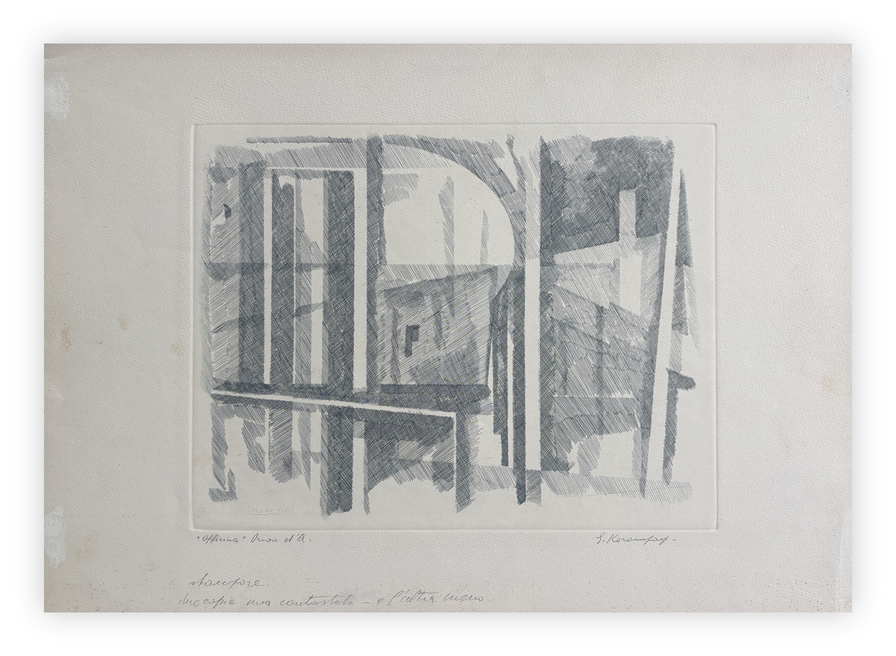 GIOVANNI KOROMPAY (1904-1988) - Officina