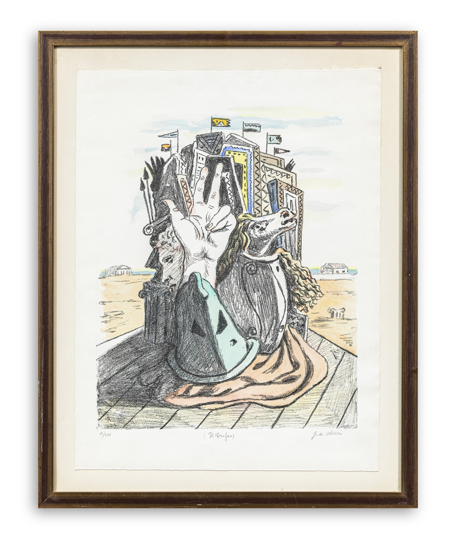 GIORGIO DE CHIRICO (1888-1978) - Il trofeo, 1970