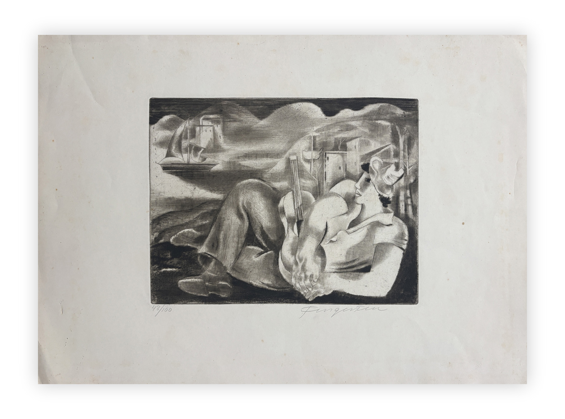 MICHEL FINGESTEN (1884-1943) - Senza Titolo, 1937
