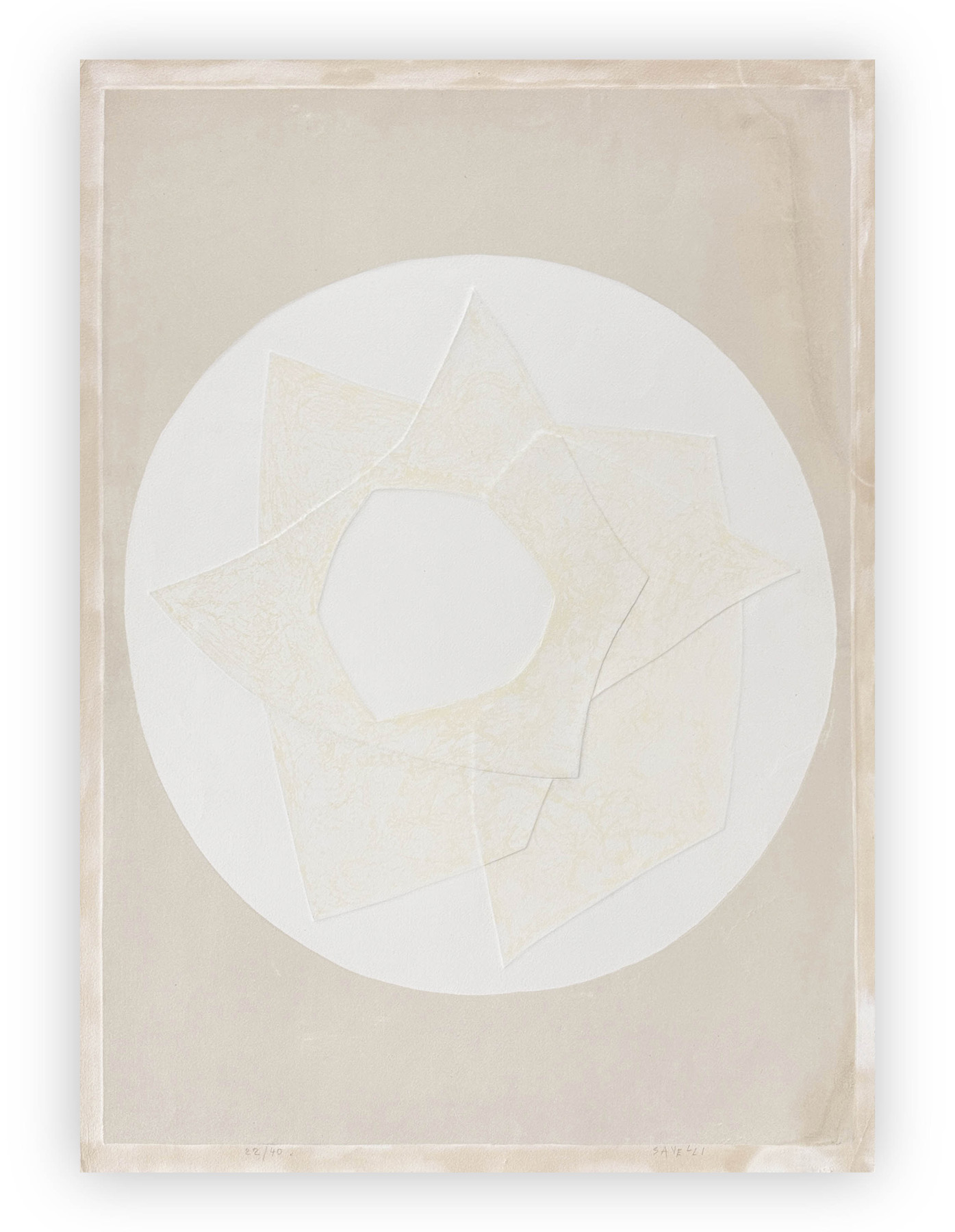 ANGELO SAVELLI (1911-1995) - Senza Titolo
