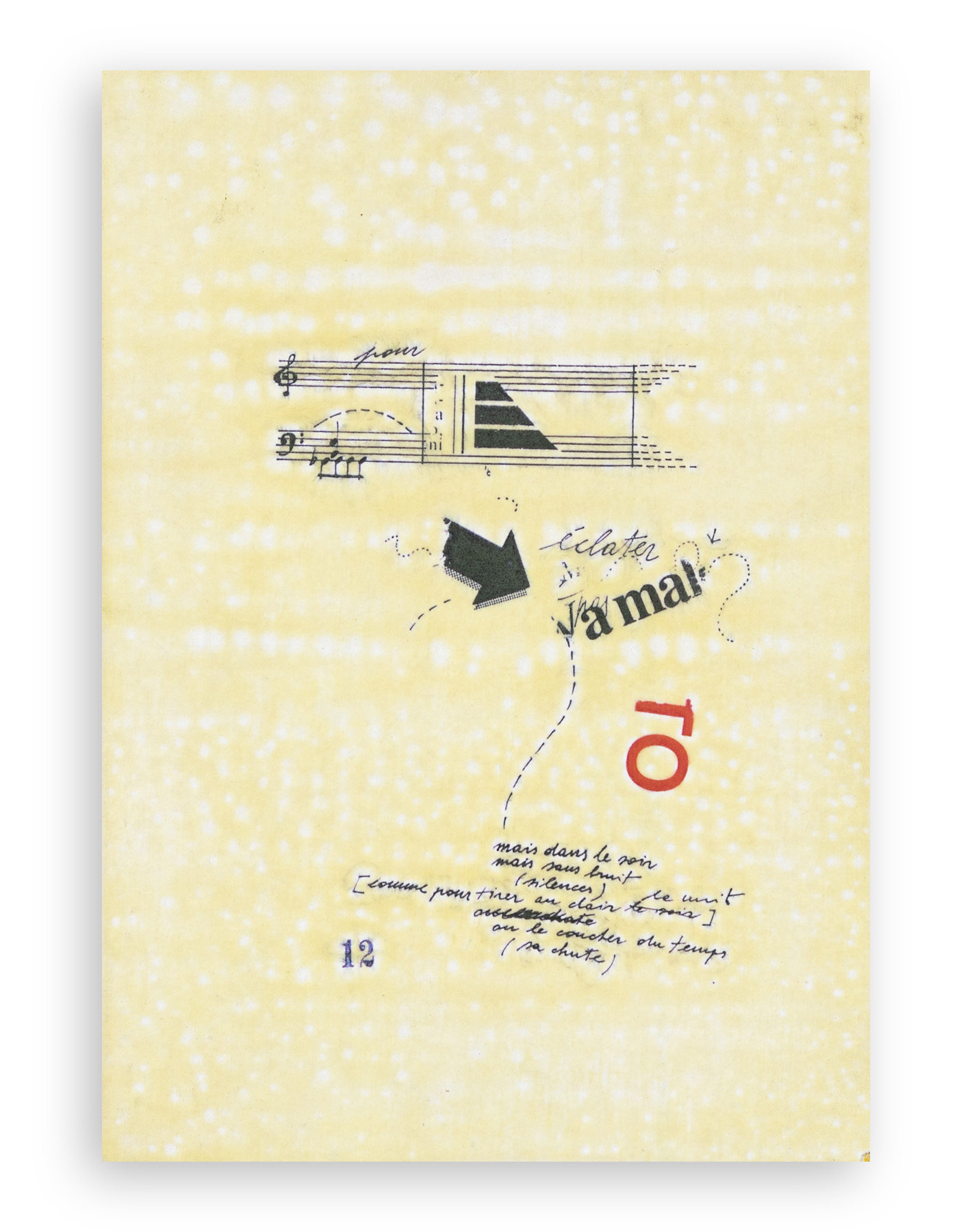 GIOVANNI FONTANA (1946) - "12" da la voix et l'absence, 1996