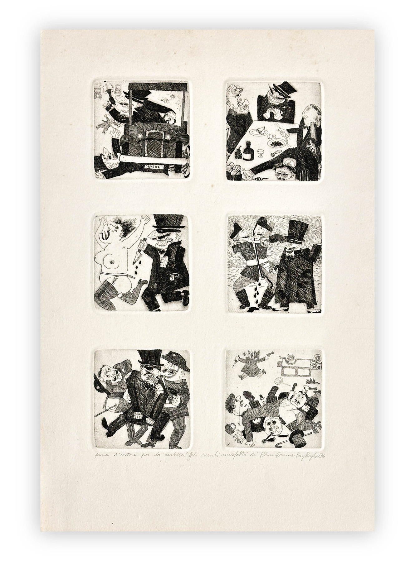 FRANZ BORGHESE (1941-2005) - Gli orrendi, 1976