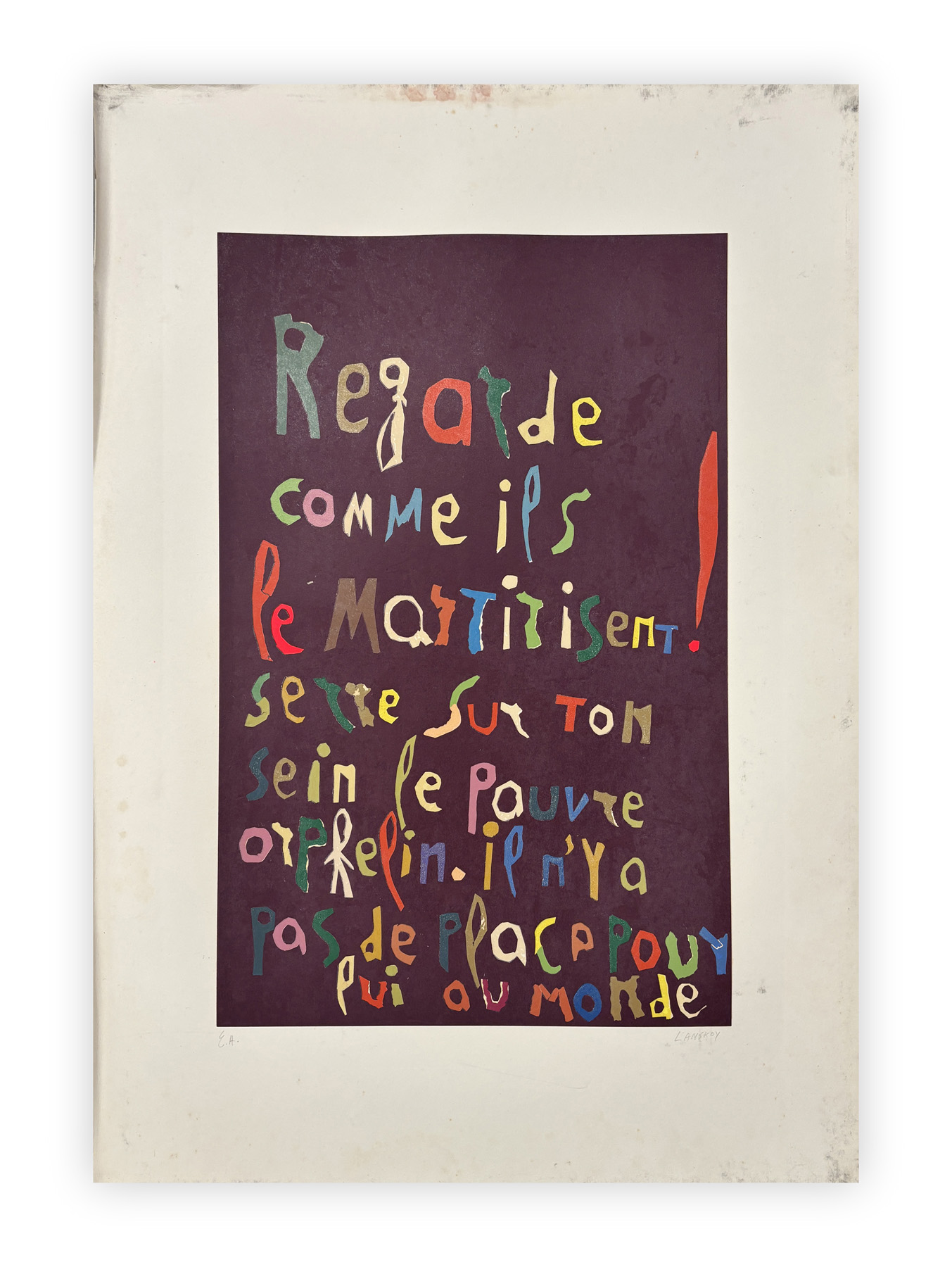 ANDRÉ LANSKOY (1902-1976) - Journal d'un fou