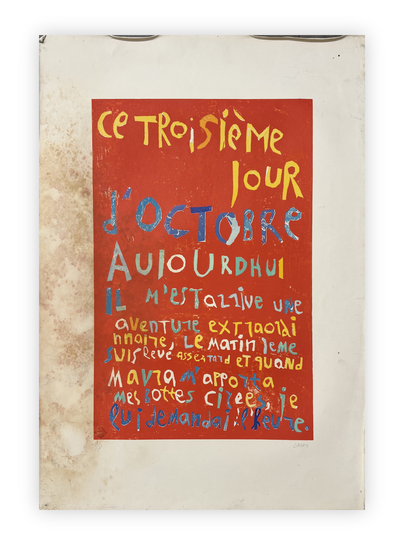 ANDRÉ LANSKOY (1902-1976) - Journal d'un fou