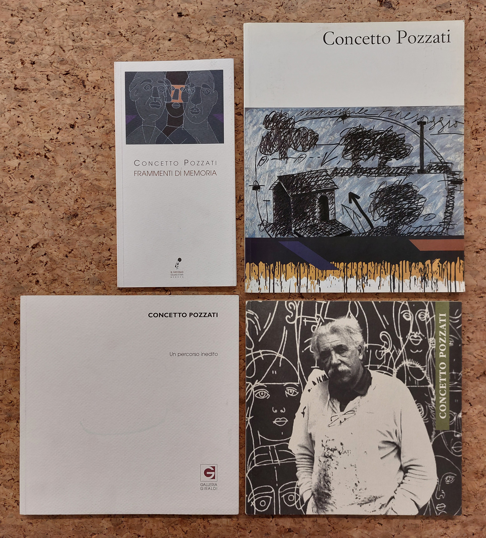 CONCETTO POZZATI - Lotto unico di 4 cataloghi