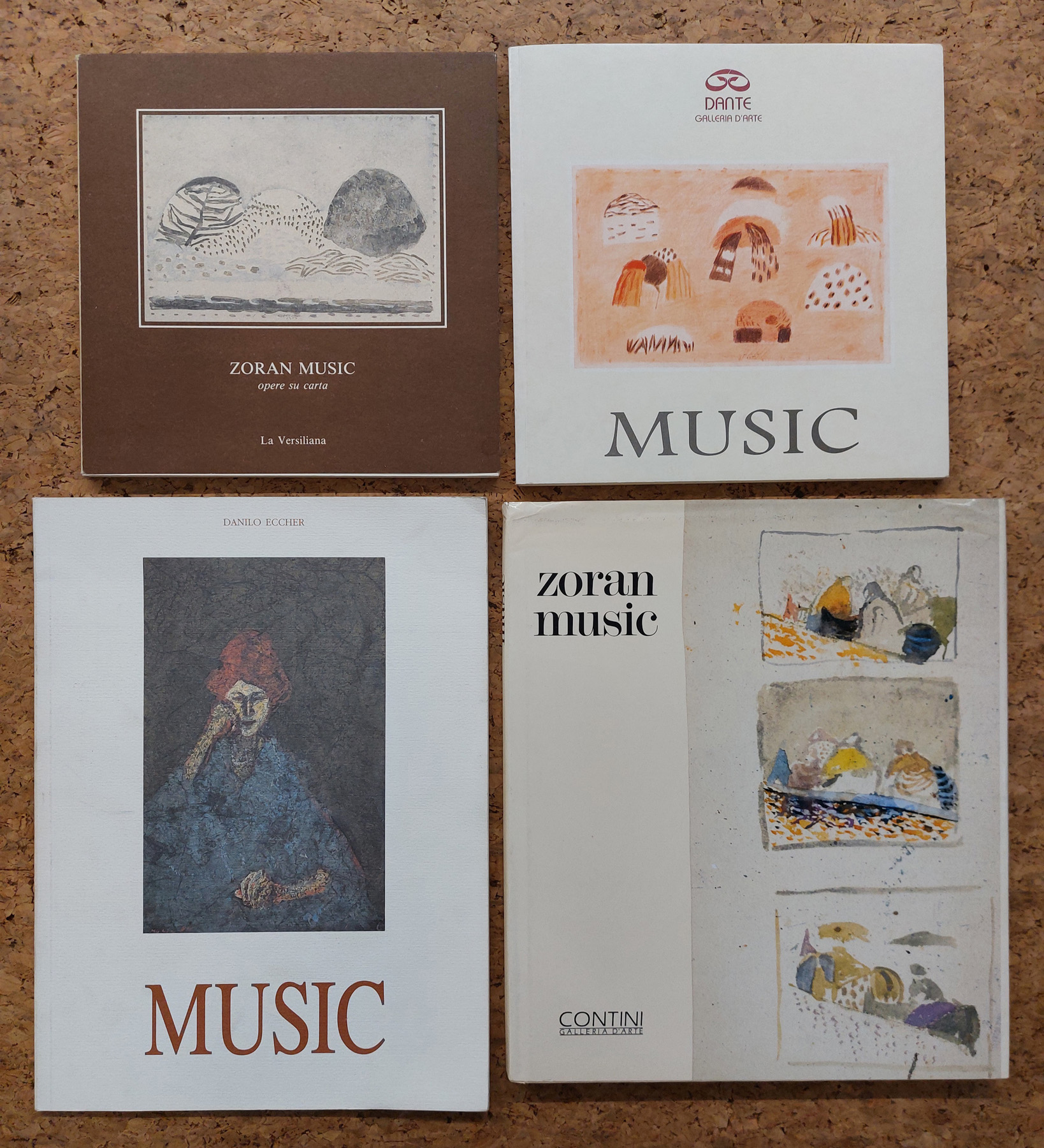 ANTON ZORAN MUSIC (OPERE SU CARTA) - Lotto unico di 4 cataloghi