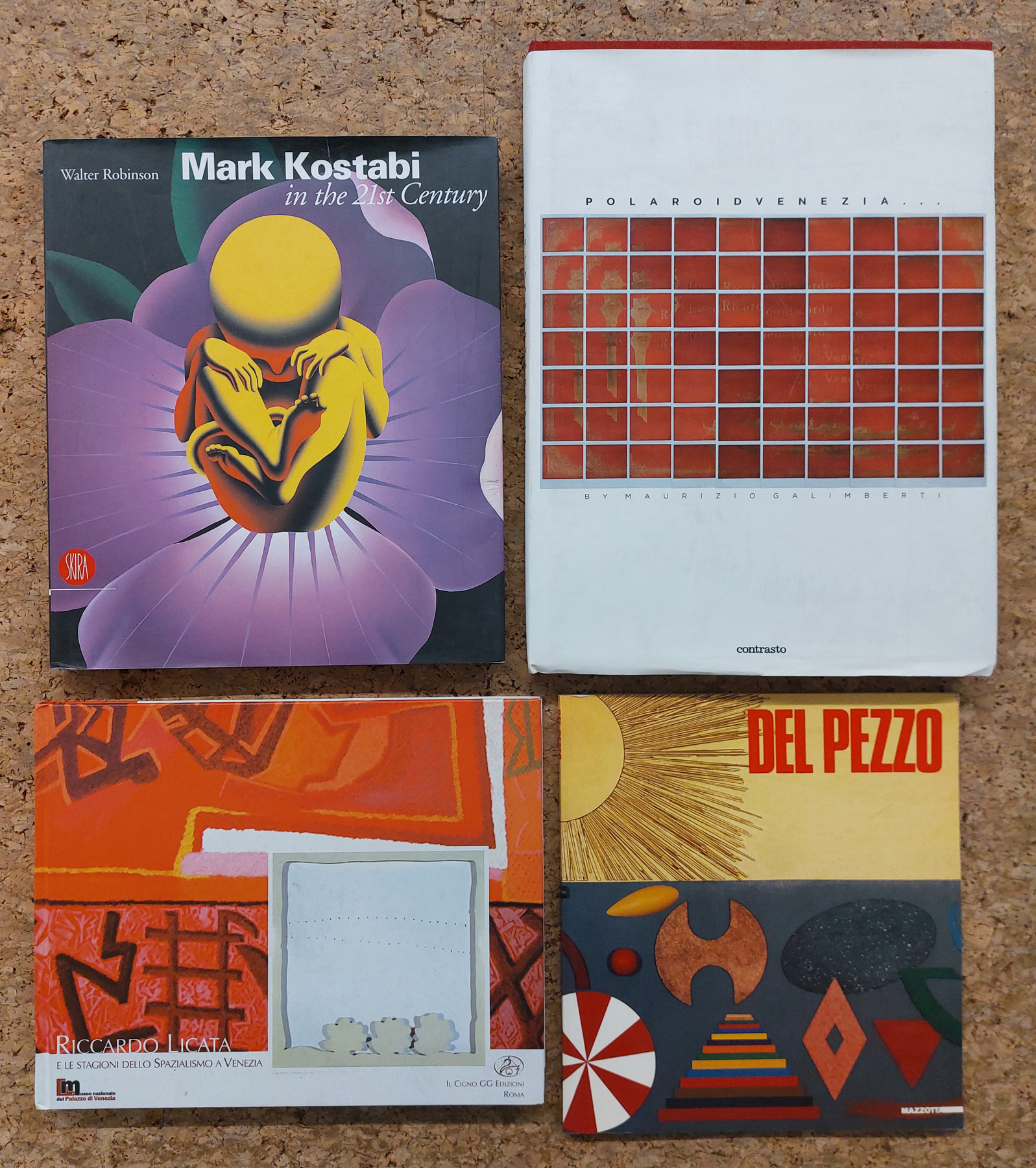 RICCARDO LICATA, LUCIO DEL PEZZO, MARK KOSTABI E MAURIZIO GALIMBERTI - Lotto unico di 4 cataloghi