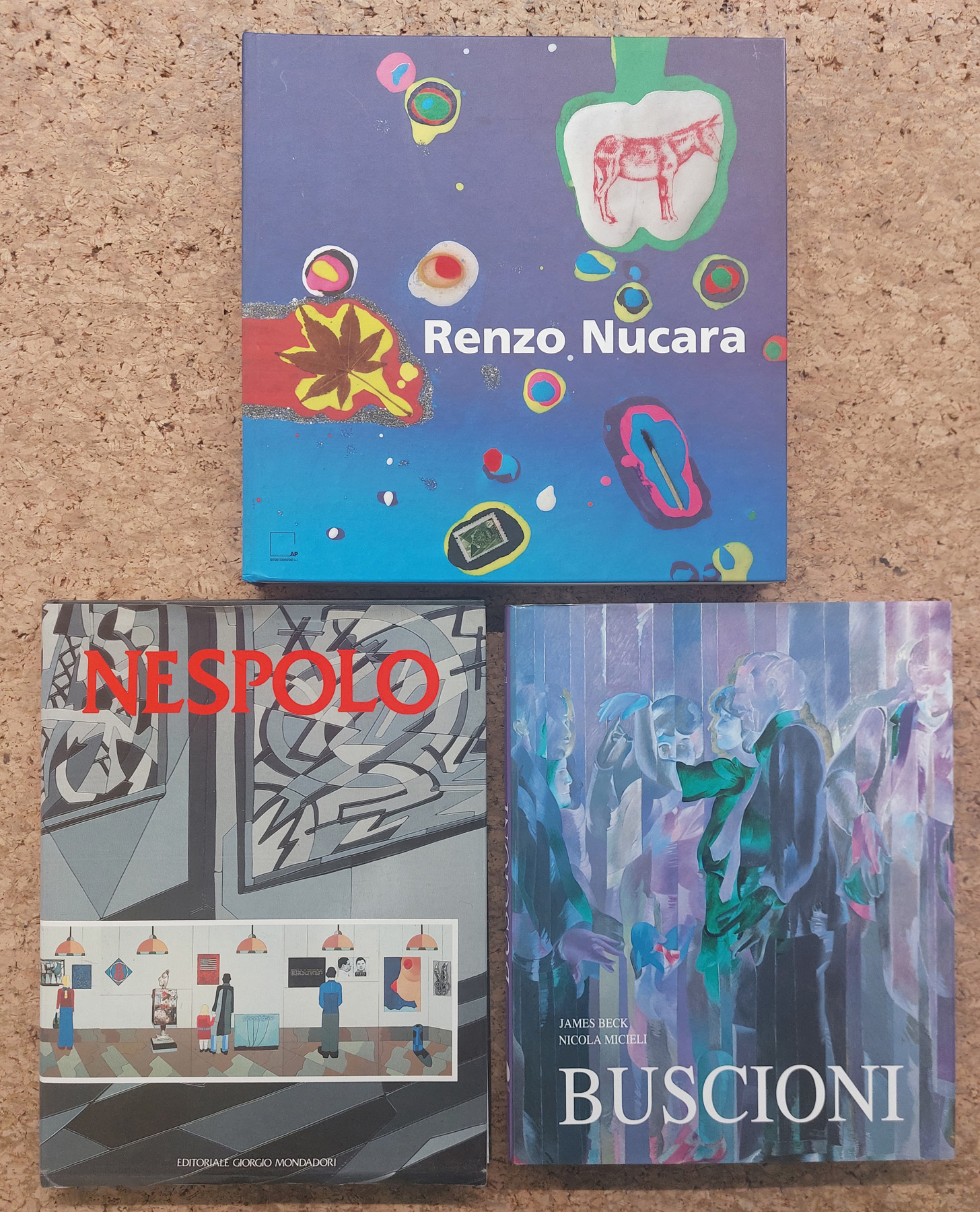 RENZO NUCARA, UGO NESPOLO E UMBERTO BUSCIONI - Lotto unico di 3 cataloghi