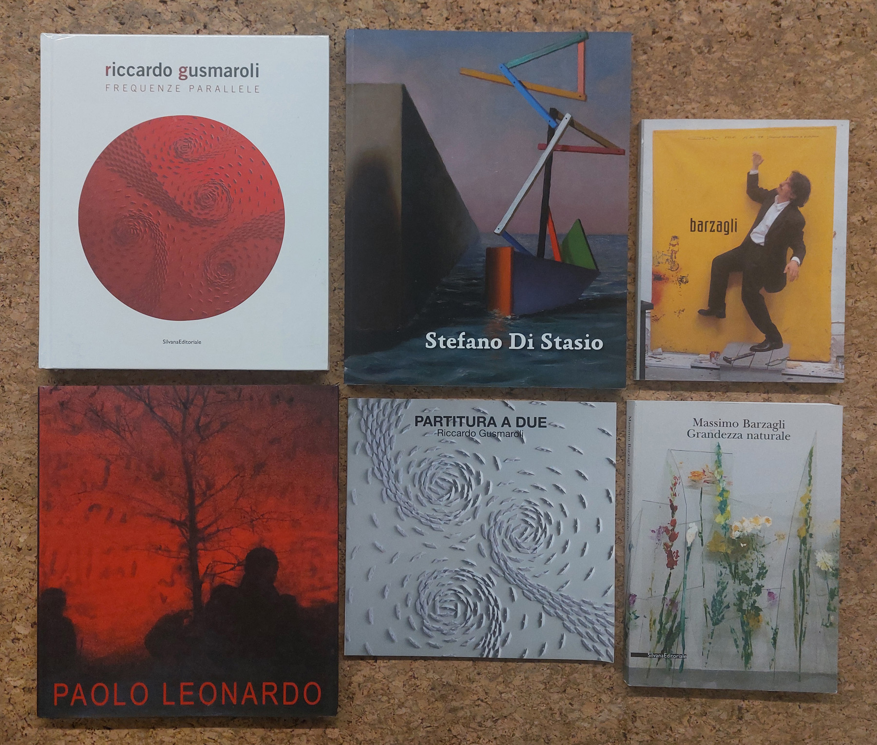 ARTE CONTEMPORANEA (GUSMAROLI, DI STASIO, BARZAGLI E PAOLO LEONARDO) - Lotto unico di 6 cataloghi