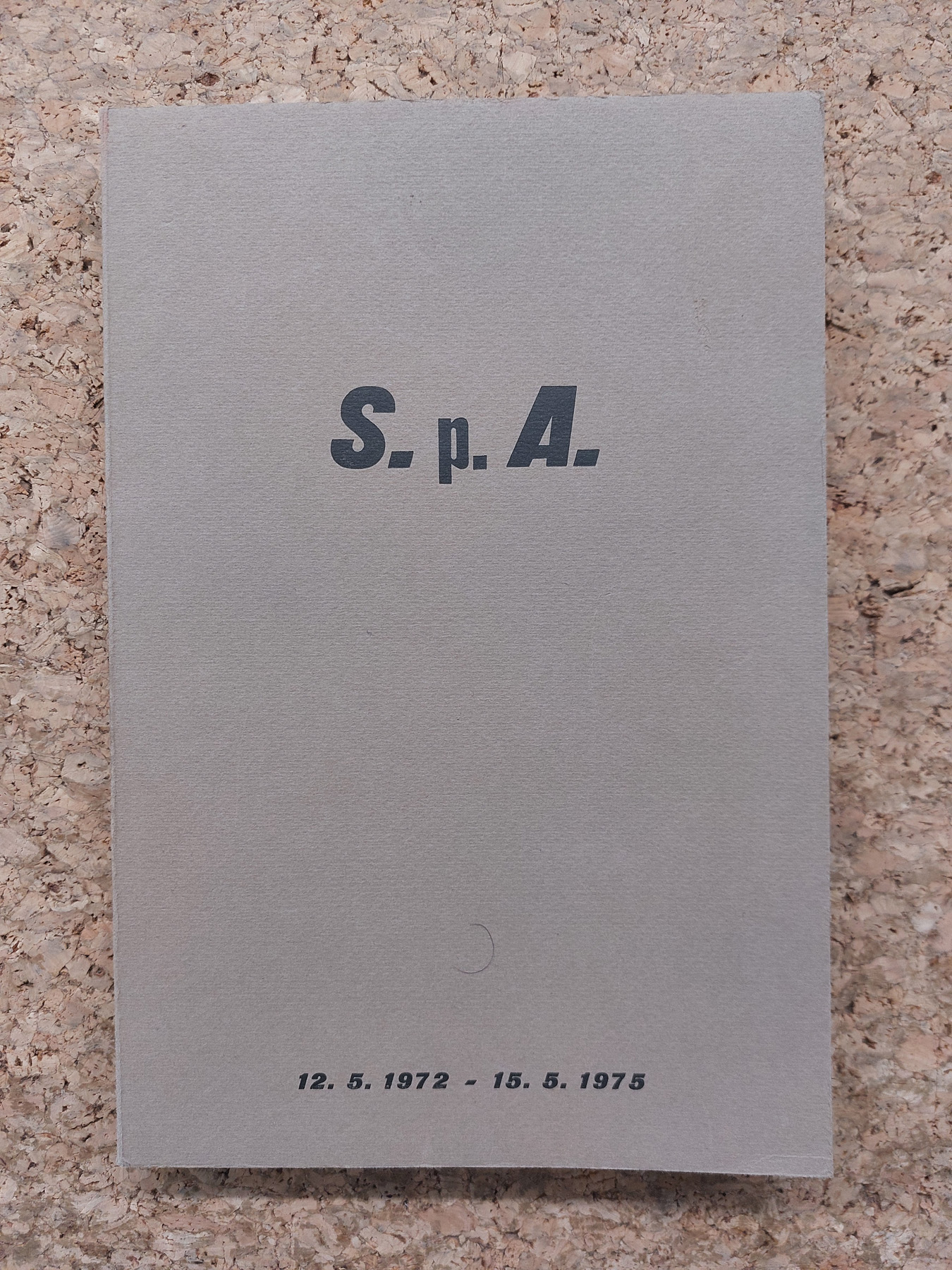 EDIZIONI RARE (UFFICIO PER L'IMMAGINAZIONE PREVENTIVA) - S.p.a. 12.5.1972 - 15.5.1975,  1975