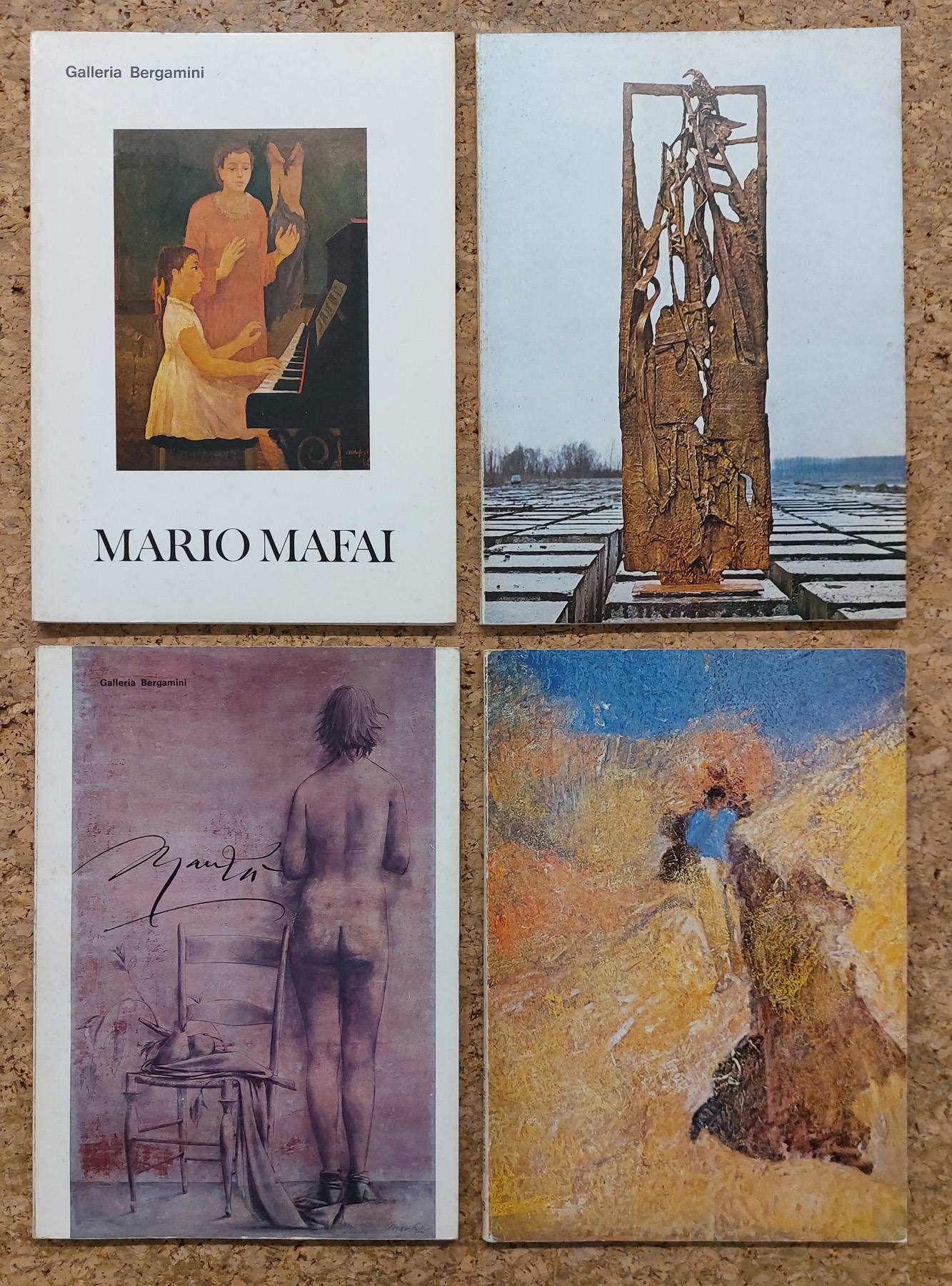 GALLERIA BERGAMINI, MILANO - Lotto unico di 8 cataloghi editi dalla Galleria