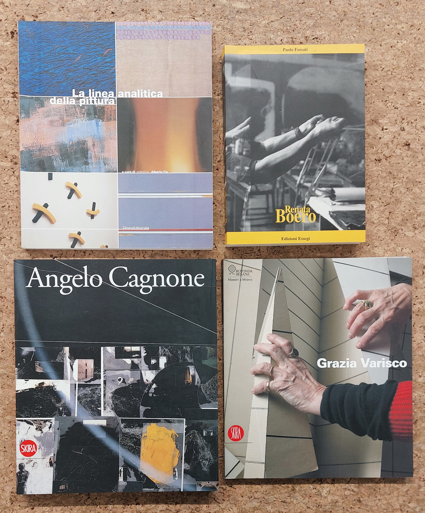 RENATA BOERO, GRAZIA VARISCO, ANGELO CAGNONE E PITTURA ANALITICA - Lotto unico di 4 cataloghi