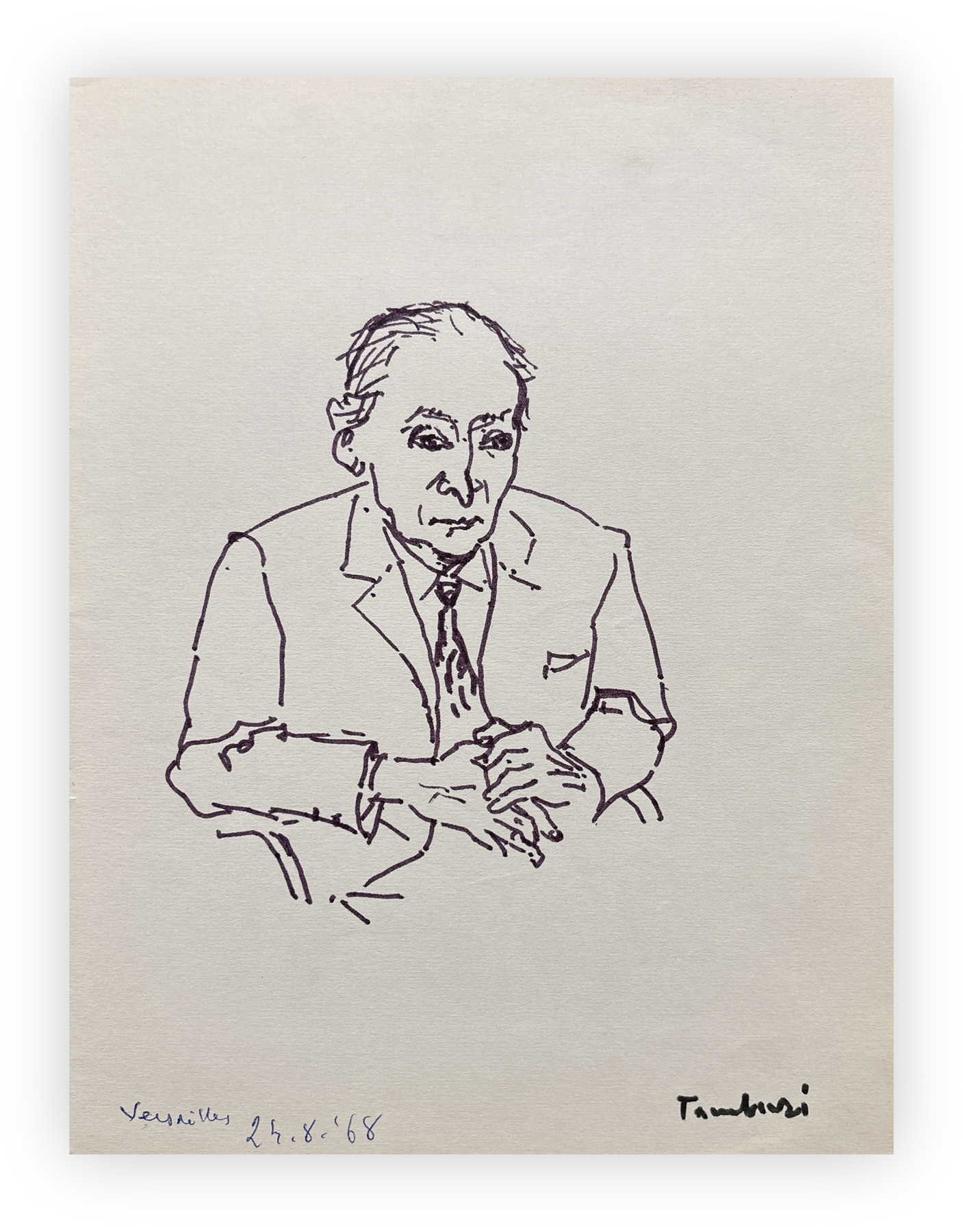 ORFEO TAMBURI (1910-1994) - Senza Titolo (Survage à Versailles), 1968