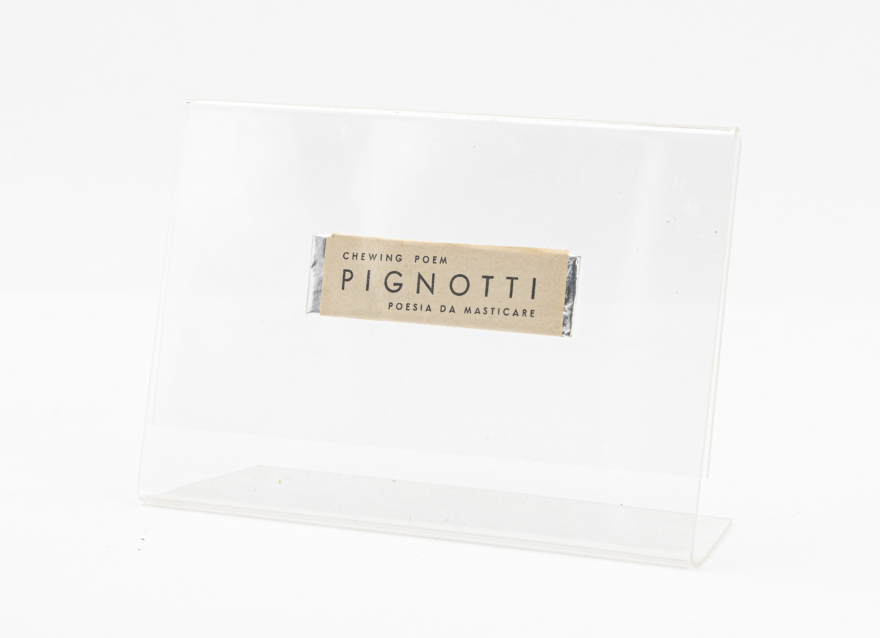 LAMBERTO PIGNOTTI (1926) - Chewing poem - Poesia da masticare