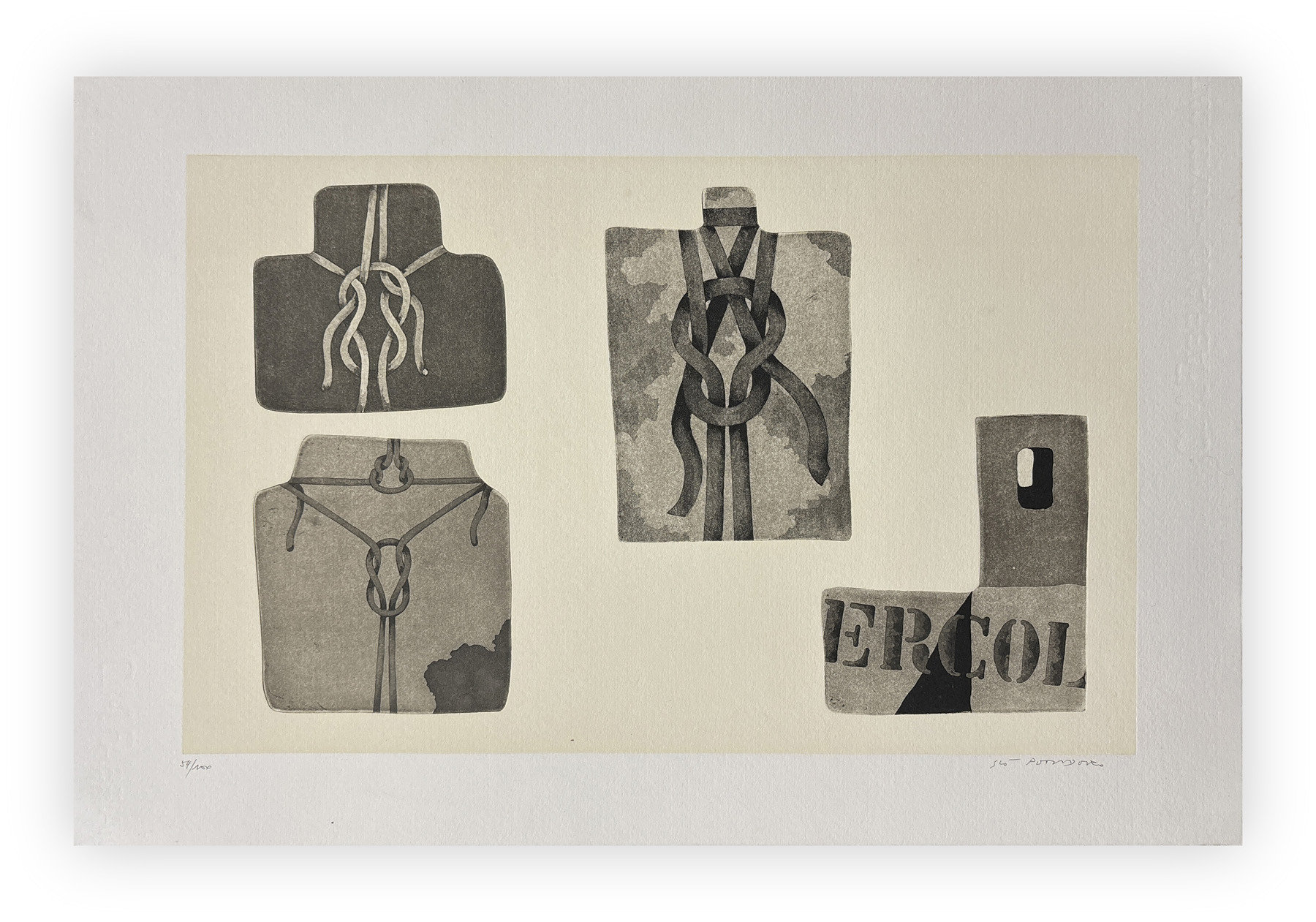 GIÒ POMODORO (1930-2002) - Senza Titolo (Nodi), 1980