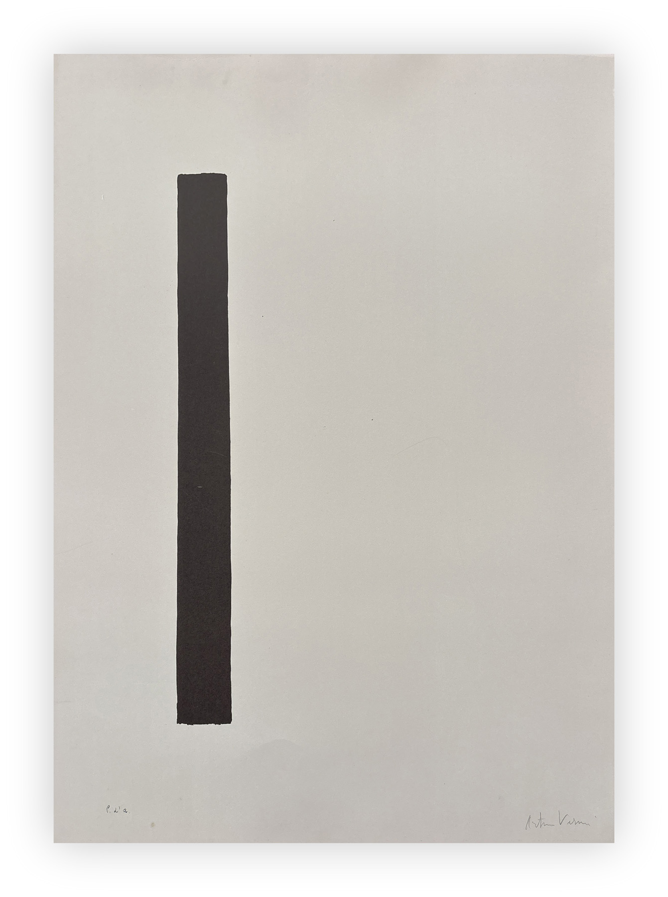 ARTURO VERMI (1928-1988) - Senza Titolo (Presenza)