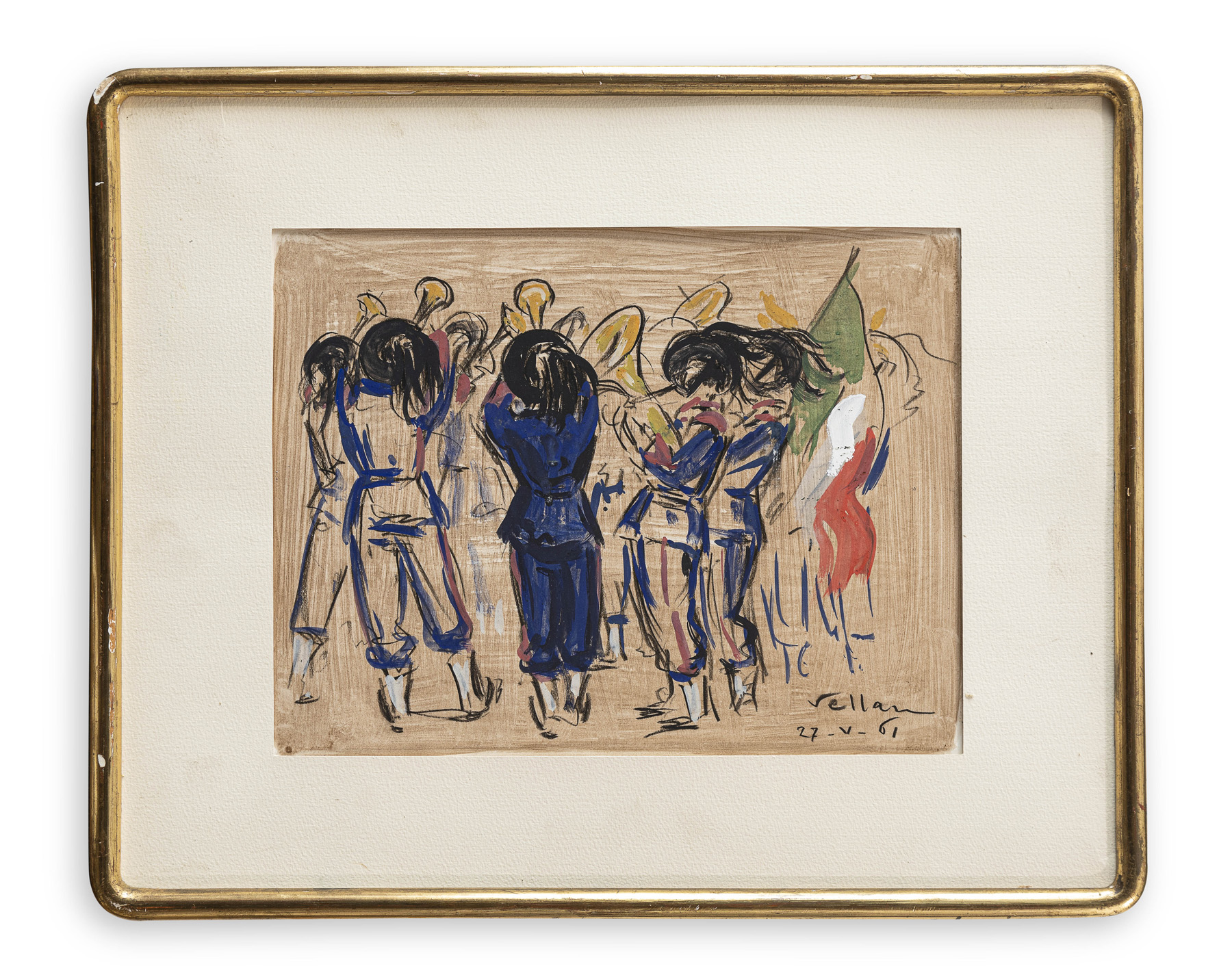 FELICE VELLAN (1889-1976) - Senza Titolo, 1961