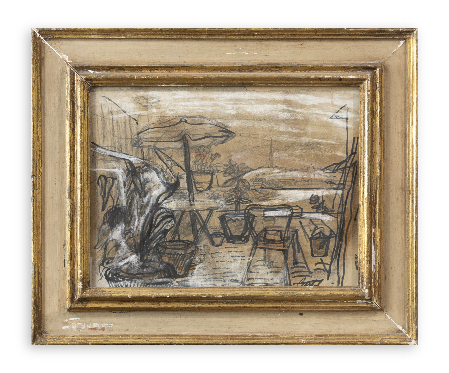 LUIGI BARTOLINI (1892-1963) - Altana romana, 1956