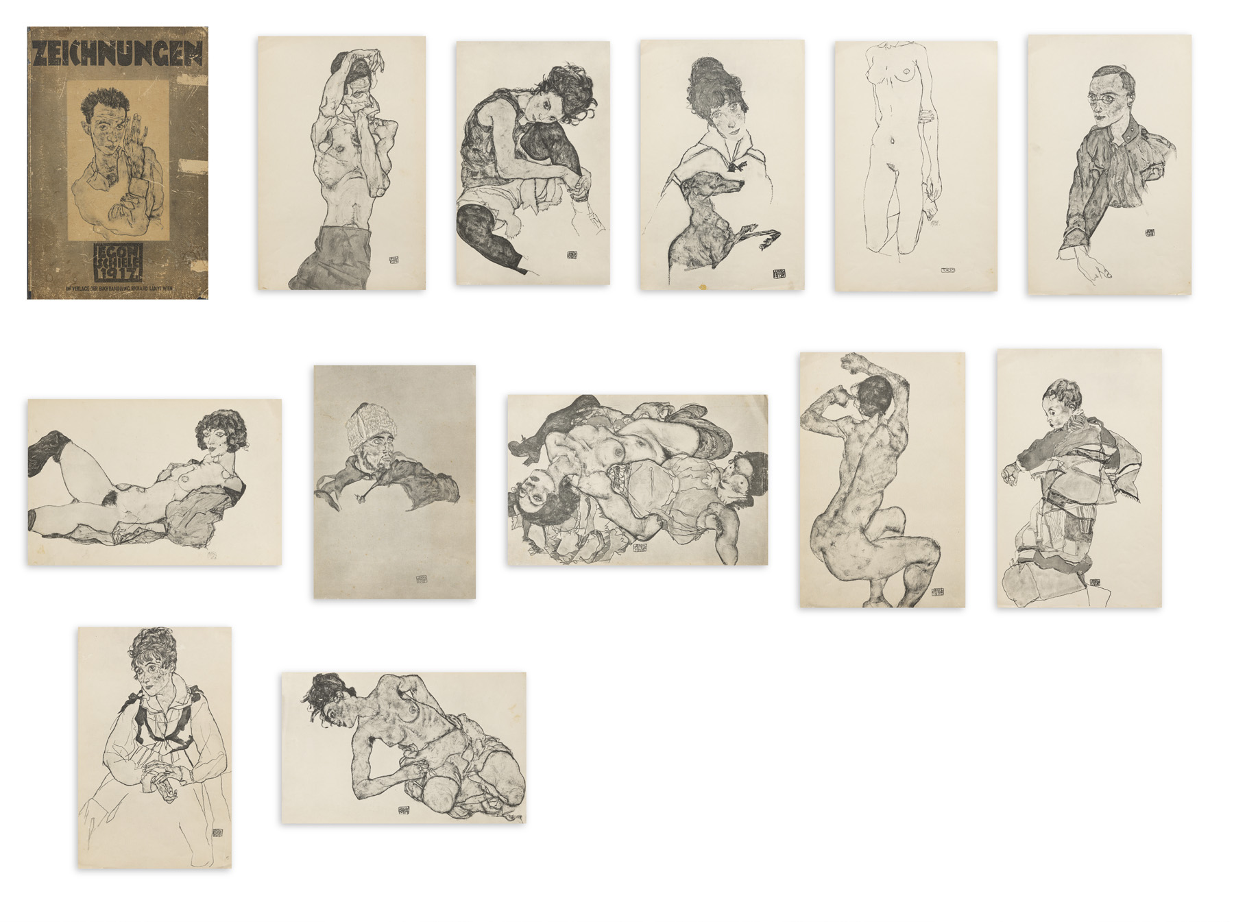 EGON SCHIELE (1890-1918) - Zeichnungen - Egon Schiele, 1917
