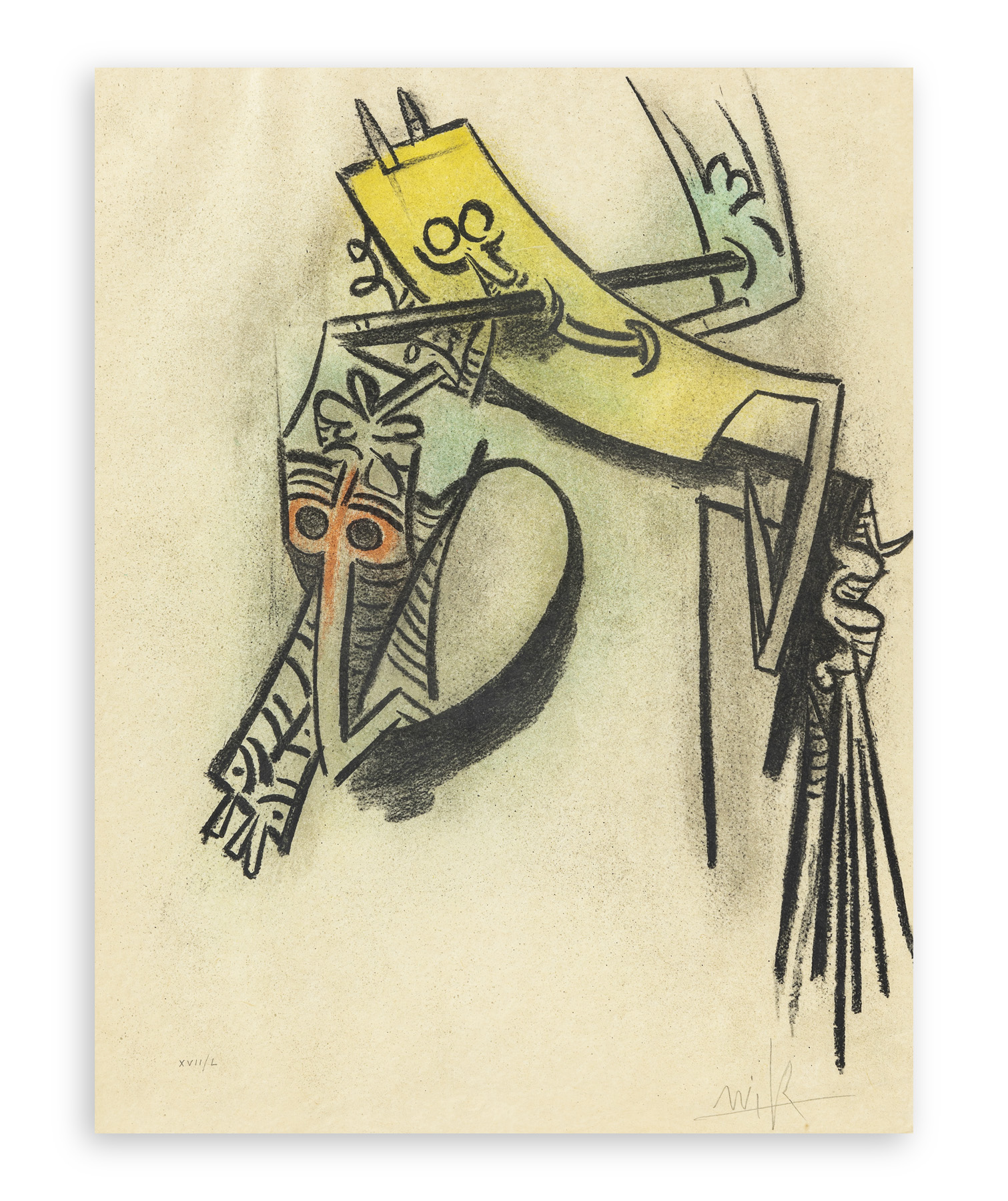 WIFREDO LAM (1902-1982) - Montée des séves, 1974