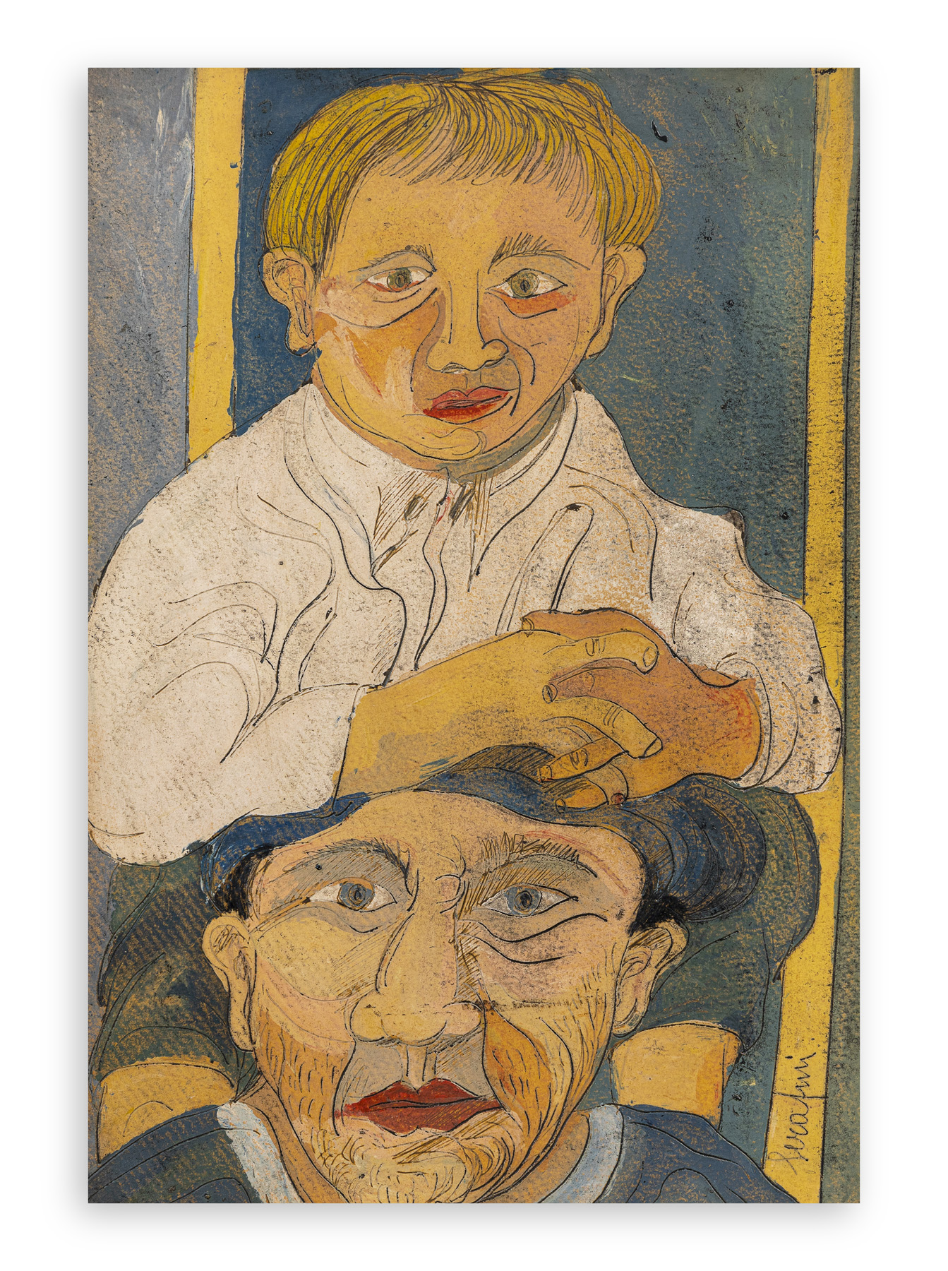 GIUSEPPE SERAFINI (1915-1987) - Padre e figlio