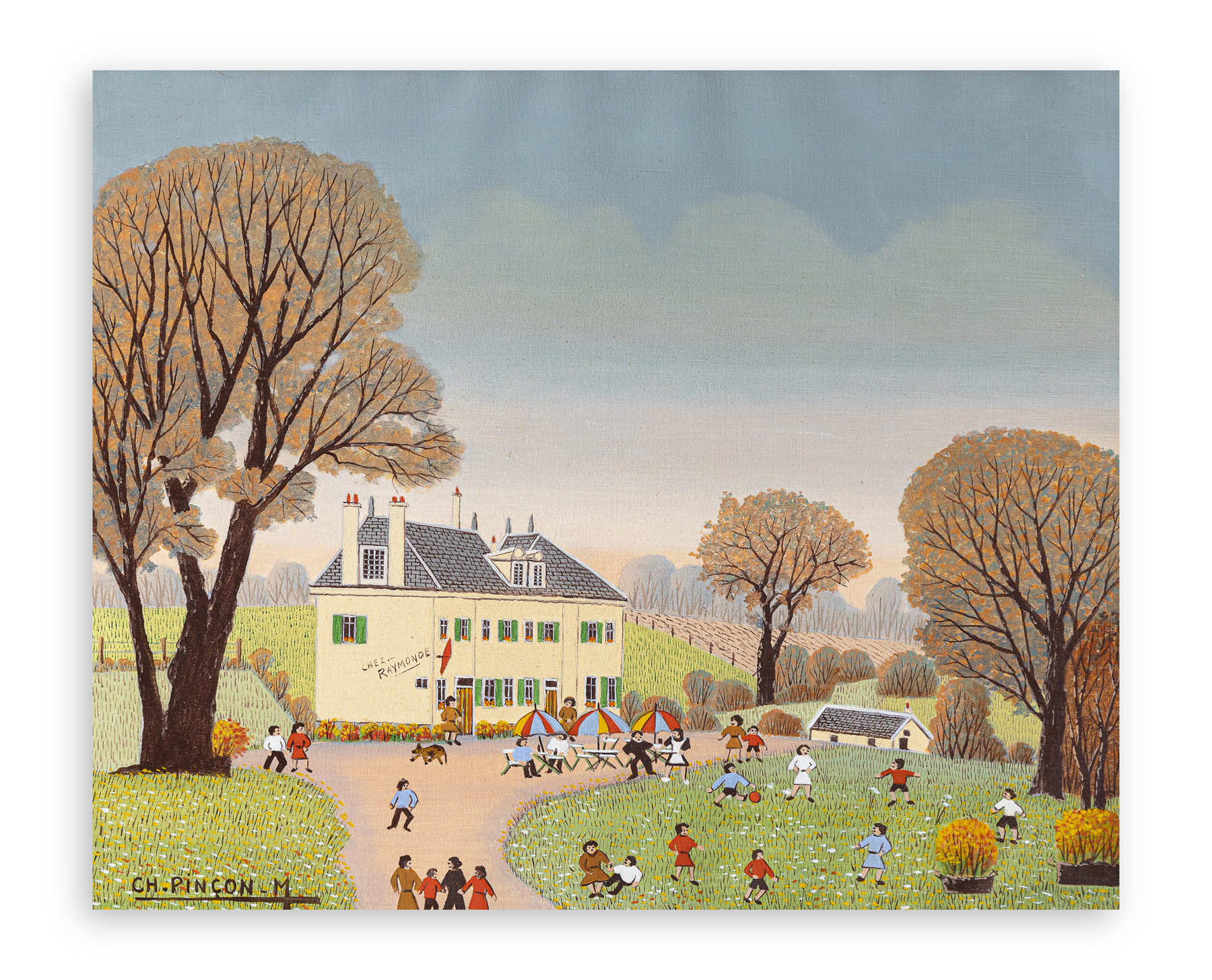 CHARLES LUCIEN PINÇON-MARICOURT (1902-1973) - Dimanche d'Automne