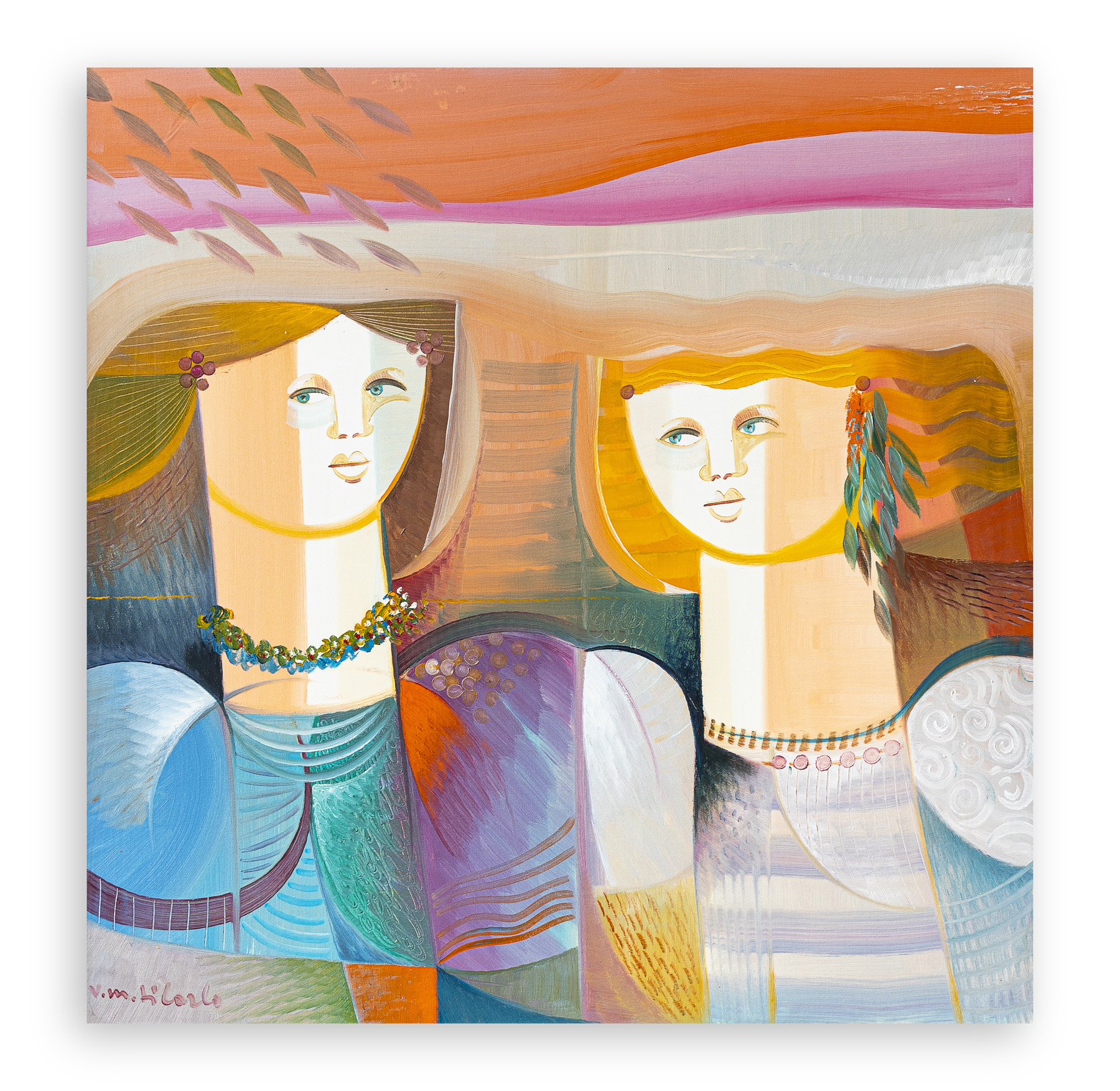 VITTORIO MARIA DI CARLO (1937-2015) - Le amiche, 1991