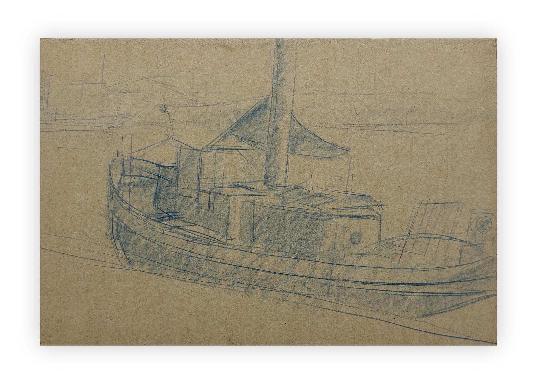 PIO SEMEGHINI (1878-1964) - Barca a Chioggia, 1938