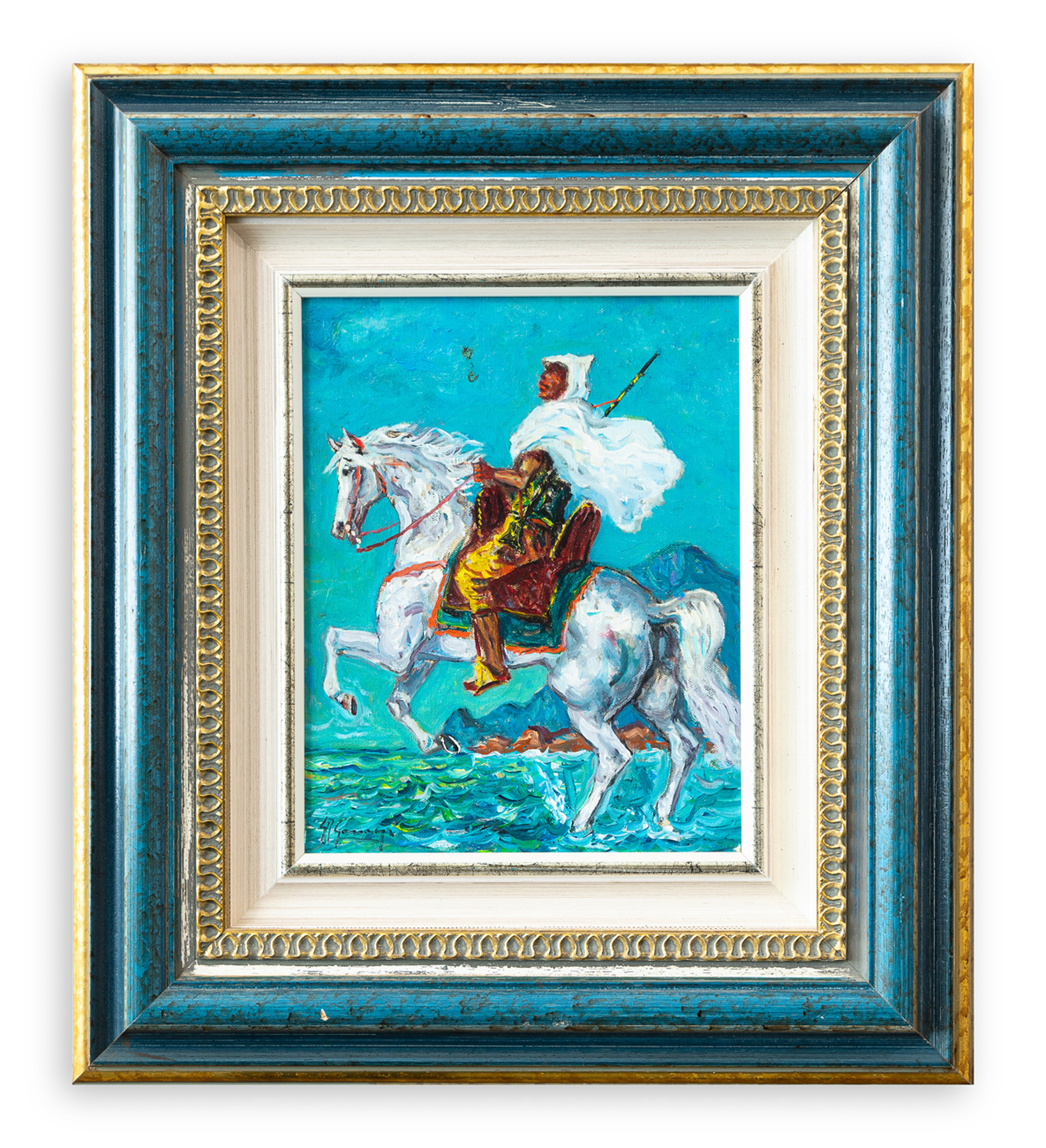 GIOVAN FRANCESCO GONZAGA (1921-2007) - Cavaliere arabo