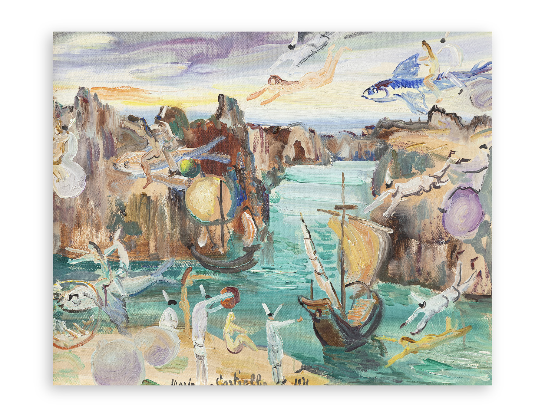 MARIO CORTIELLO (1907-1982) - L'arrivo delle frecce, 1971