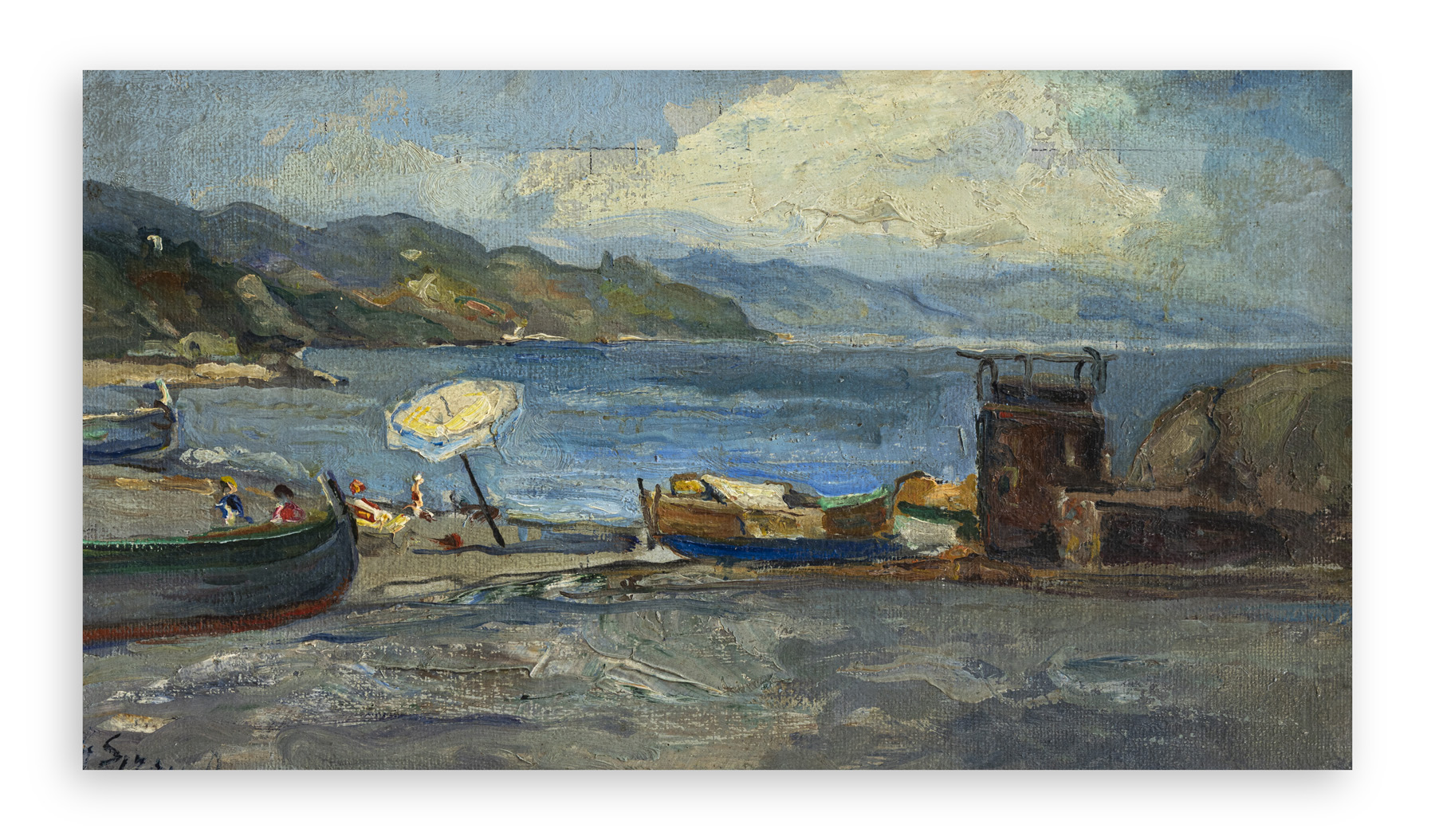 GIOVANNI SIROMBO (1885-1954)  - Arenzano mare